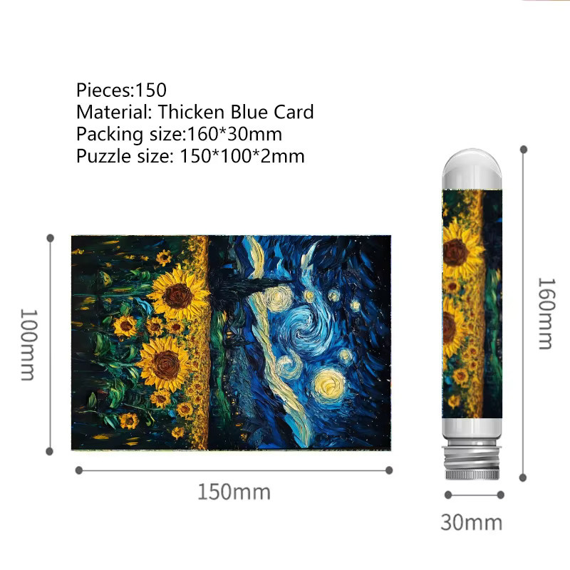 Sternennacht-Chrysanthemen Puzzle, 150 Teile - Bild 3
