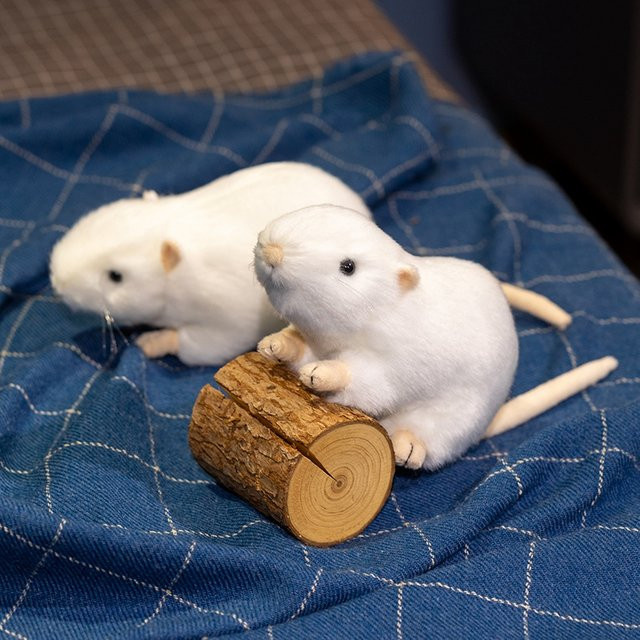 Gegemuchen Weißes Maus-Plüschtier, 1-teiliges Set, 29cm - Bild 1