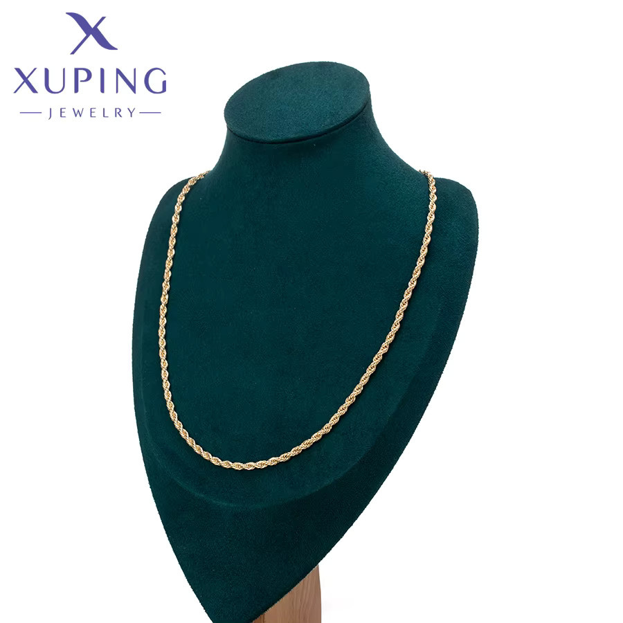 Xuping Jewelry Halskette, Kupferlegierung, Gold, 60 cm, Damen - Bild 2