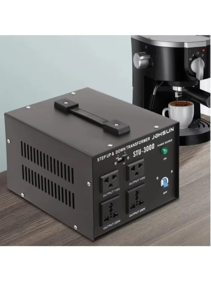 Spannungswandler Transformator 3000W Aufwärts und Abwärts 110V zu 220V sowie 220V zu 110V in Schwarz - Bild 5