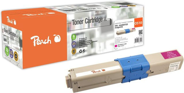 Peach O4446/4449 Toner XL wiederaufbereitet für OKI C 510 DN, C 511 DN, C 530 DN, C 531 DN, MC 561 DN und MC 562 DN - Bild 1