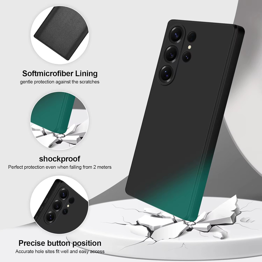 Stoßfeste Flüssigsilikon-Handyhülle für Samsung Galaxy S25 Ultra, S25FE, S25, S24 Ultra und S24 in Purple - Bild 6