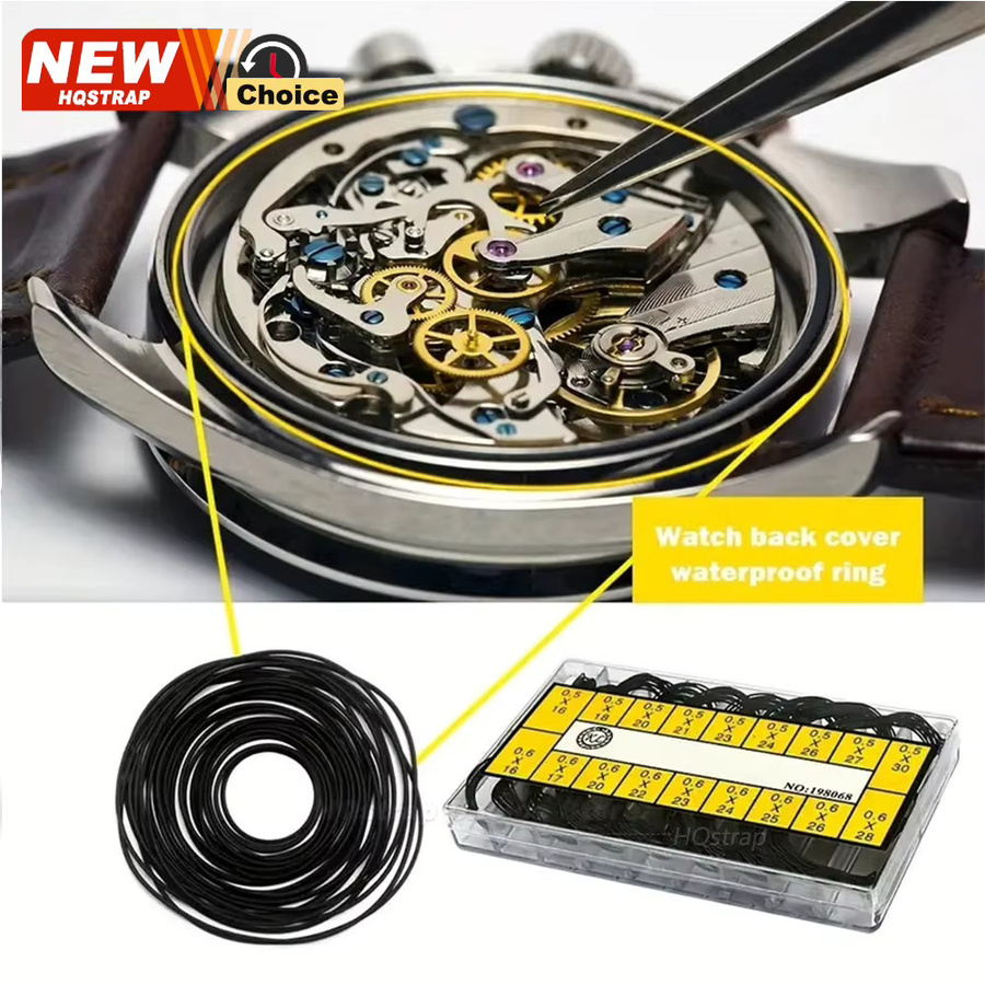 HQstrap Uhren Zubehör, O-Ring Dichtung, Schwarz, Unisex - Bild 4