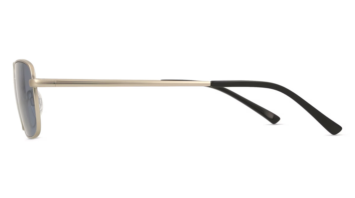 Fackelmann BD 609 SUN CL MIKE Sonnenbrille, Vollrand, quadratisch, Edelstahl, Unisex, silber - Bild 1