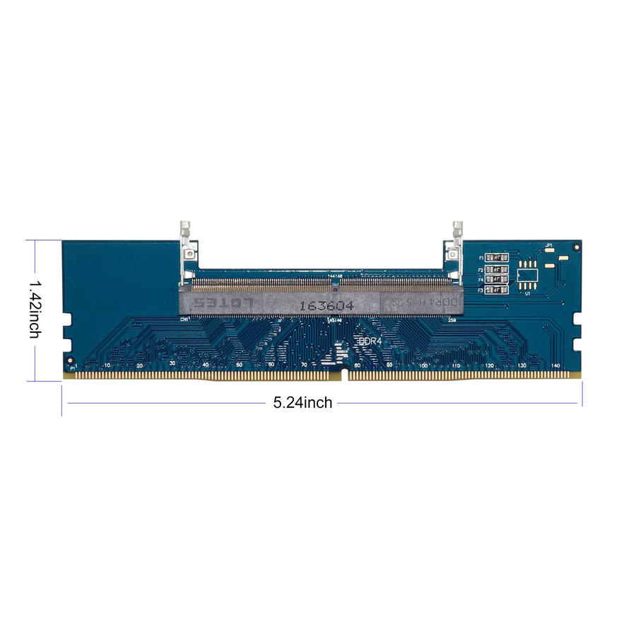 ALIILEE RAM Konverter Adapter DDR4 SODIMM zu Desktop DIMM Speicher in Blau - Bild 3