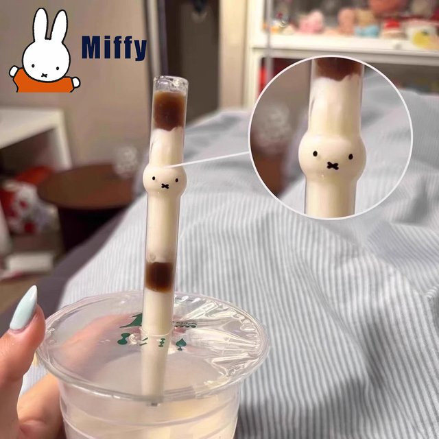 Miffy Kaninchen Kopf Glas, transparent, weiß - Bild 1