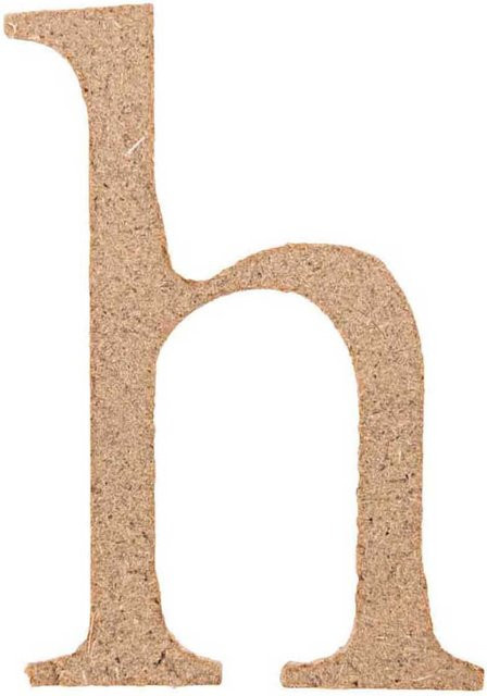 Rico Design Kleinbuchstabe H aus MDF Holz - Bild 1