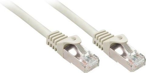 LINDY RJ45 Patchkabel CAT 5e F/UTP Ethernet/LAN Grau, Länge: 1,00 m - Bild 1