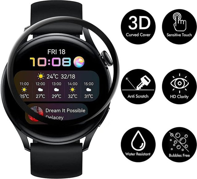 Huawei Displayschutzfolie, transparent, für Watch 3 Pro, 48 mm, 46 mm - Bild 1