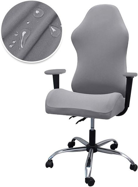 Universal elastischer Gaming-Stuhlbezug von Yiran bag in Grau, wasserabweisend und waschbar - Bild 1