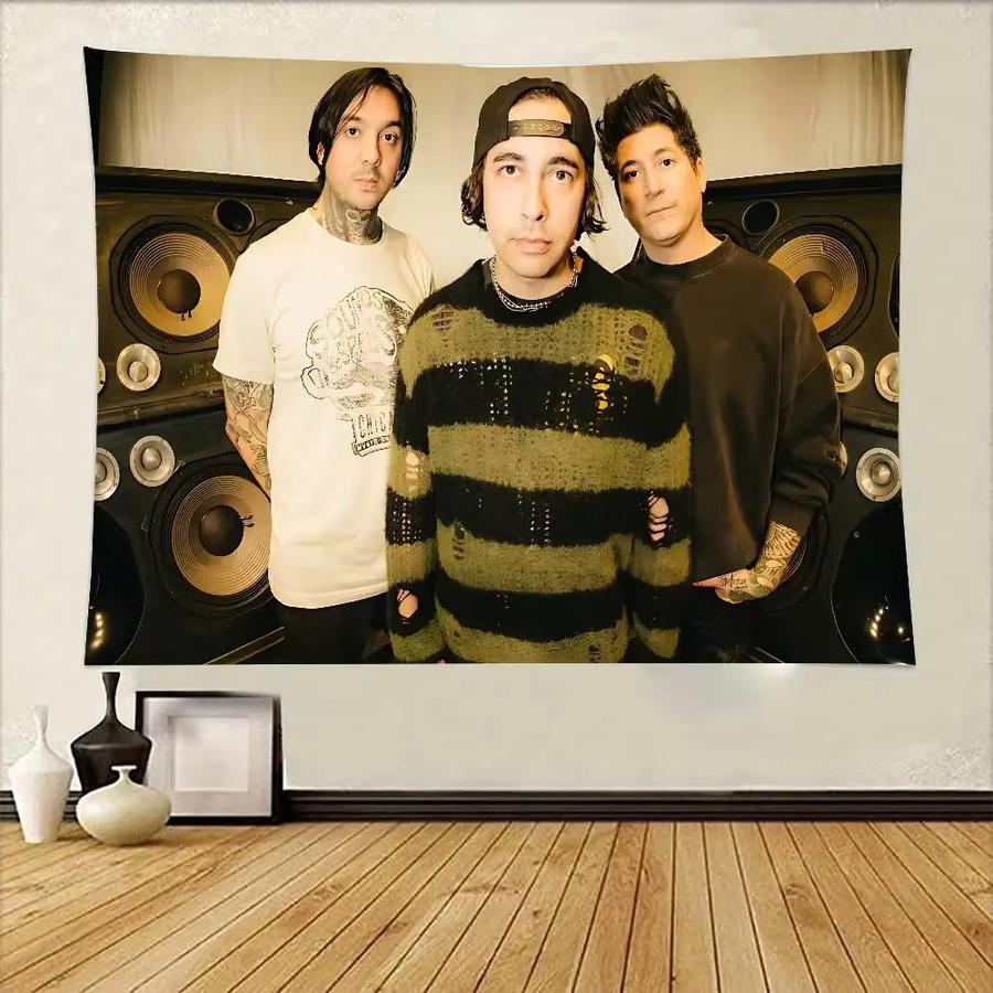 Pierce The Veil Band Collide With The Sky Wandteppich von 52TOYS in Multicolour, Rechteckiger Wandbehang aus Textil, Breite: 110 cm, Höhe: 60 cm - Bild 5