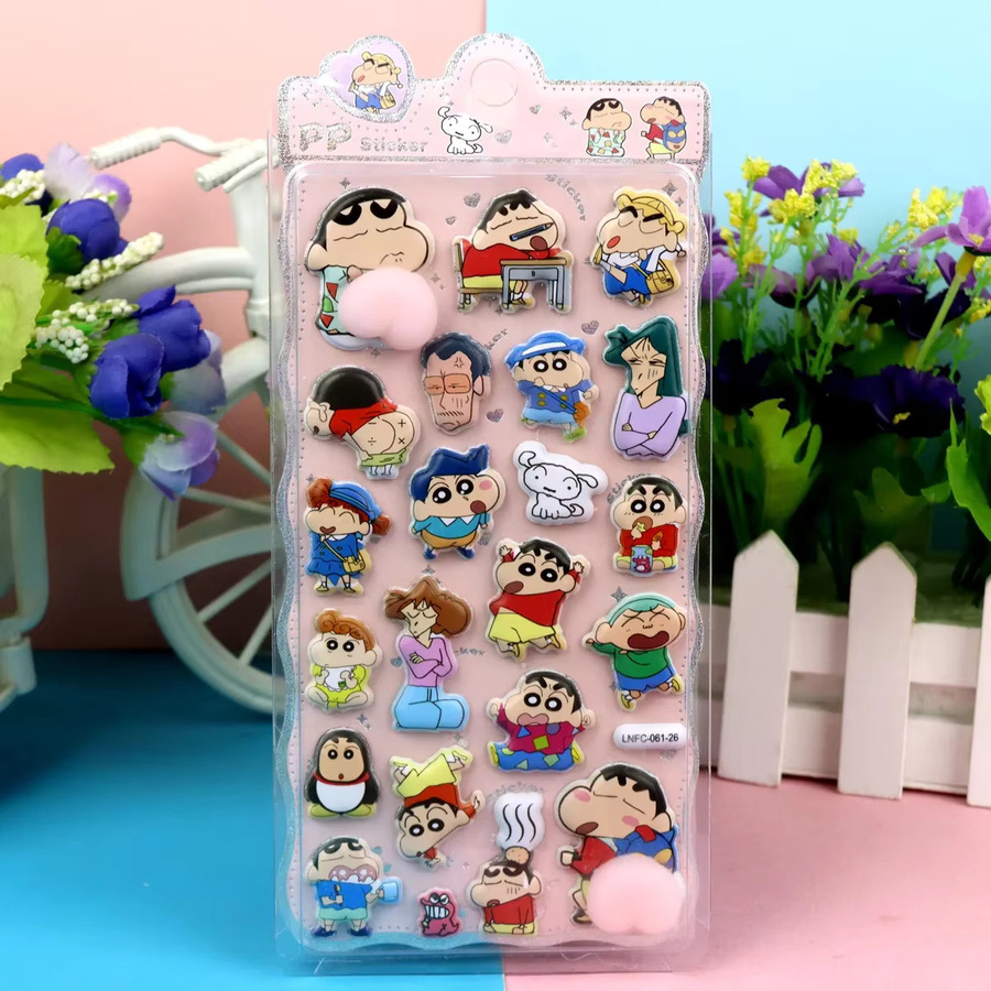 Keeppley Crayon Shin-Chan 3D Puffy Aufkleber Multicolor zur Dekoration von Handyhüllen und Laptops - Bild 2