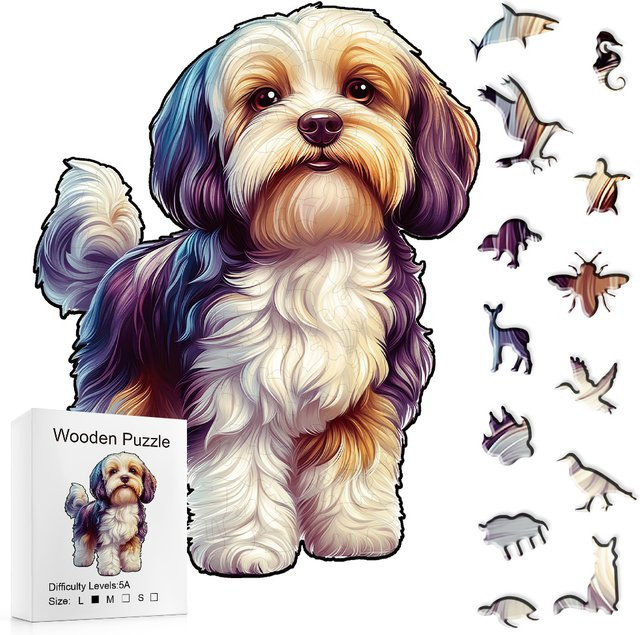 Supretty Shih Tzu-Hunde-Holzpuzzle, Holzpuzzle, Tiere - Bild 1