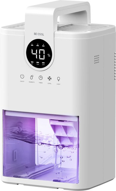 BE COOL Mini-Luftentfeuchter BC1LLEFHO1 in Weiß mit 1 Liter Wassertank und Sleep-Mode - Bild 1