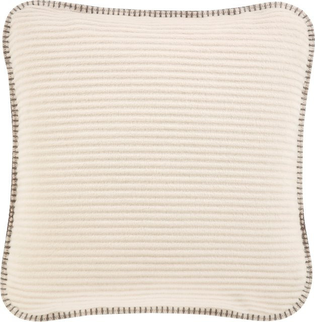 Biederlack Kissenhülle Nomad in Beige, gestreift, Baumwolle, B/B/B: 50 x 50 x 50 cm - Bild 1