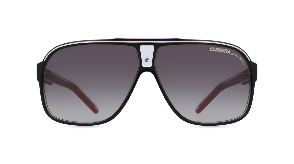 Carrera Grand Prix 2 Sonnenbrille, Vollrand, Quadratisch, Acetat, Herren, schwarz, grau - Bild 1