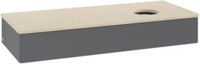 V&B Waschtischunterschrank Antao mit Beleuchtung, Anthrazit lackiert, B/T/H: 120 x 50 x 19 cm - Bild 1