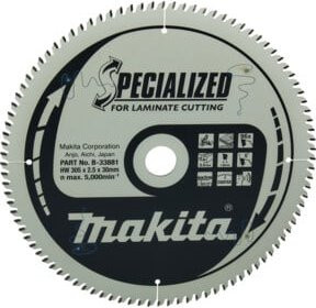 Makita Kreissägeblatt für Holz, Silber, Durchmesser: 305 mm, Bohrung: 30 mm, Zähnezahl: 96 - Bild 1