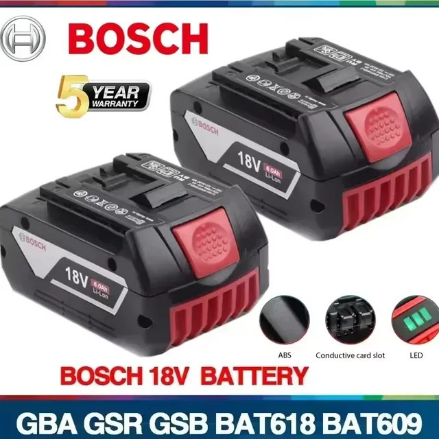 Bosch Professional Lithium-Ionen-Akku 18V 6,0Ah in Schwarz - Bild 1