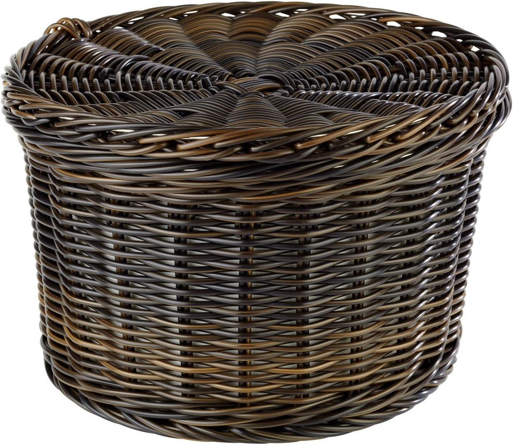 APS Eierkorb PROFI LINE aus Kunststoff in Schwarz, rund, Ø 26 cm x H 17 cm, für ca. 20 Eier, inklusive Stoff-Futter - Bild 1