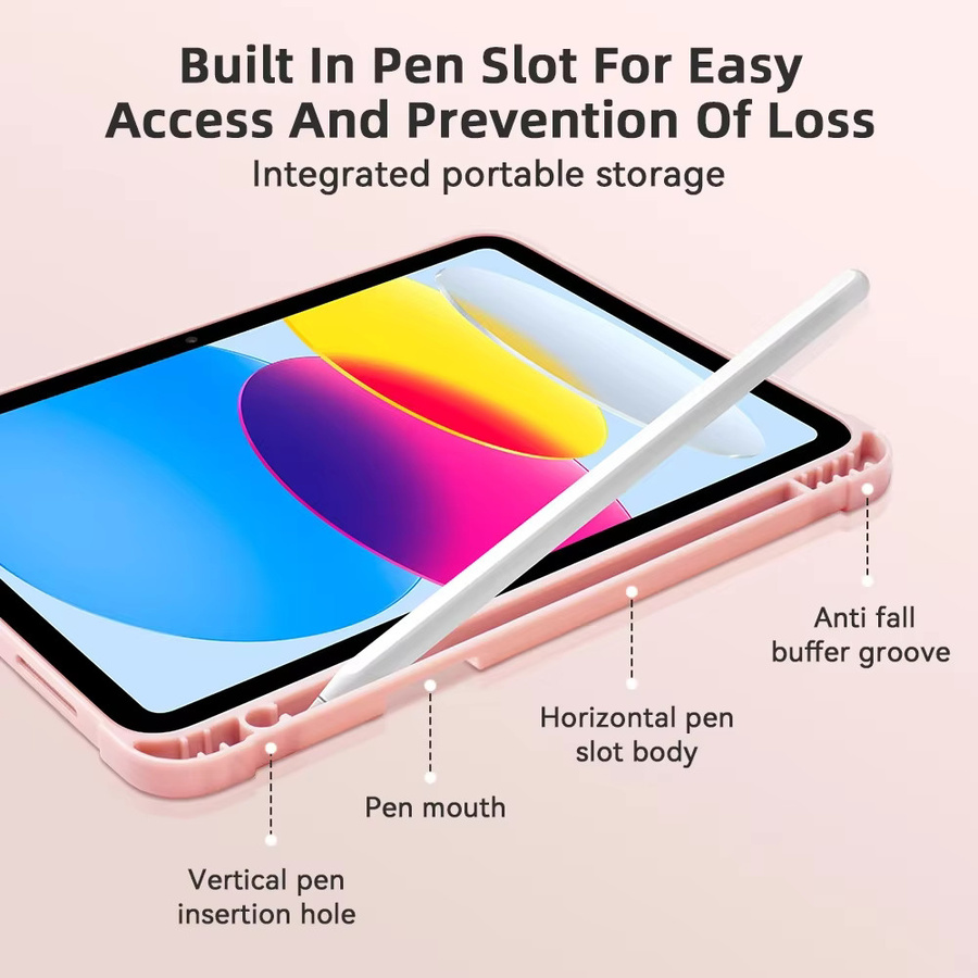 Smart Cover Hülle für Apple iPad 10. Generation 10,9 Zoll mit Stifthalter und automatischer Ein- und Ausschaltfunktion in Grün - Bild 3