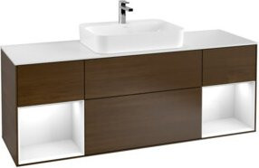 V&B Waschtischunterschrank Finion in Weiß lackiert, B/T/H: 160 x 60 x 50,1 cm - Bild 1