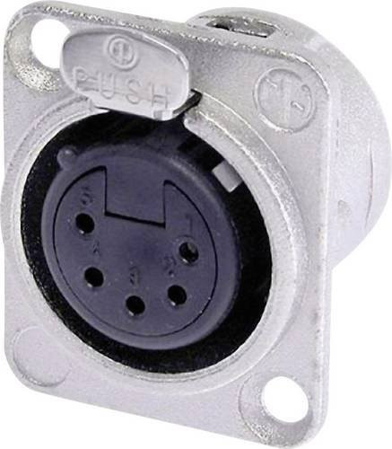 Neutrik NC5FD-L-1 XLR-Flanschbuchse mit 5 Kontakten in Silber - Bild 1
