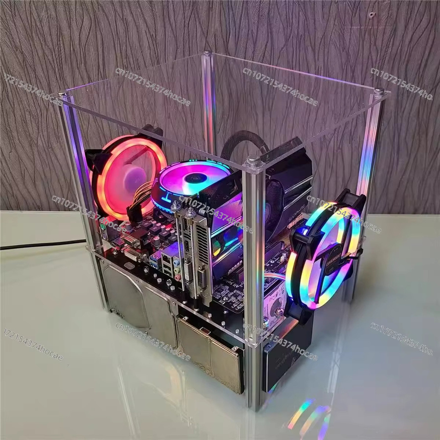 Transparentes horizontales Desktop-Computergehäuse aus Acryl für dein personalisiertes Setup - Bild 1