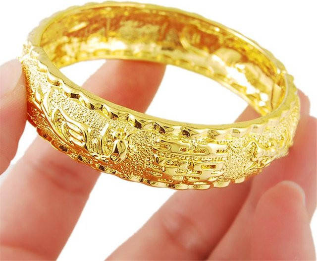 Hi Word Armband, 24K Echtgold, Damen - Bild 1