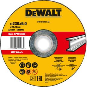 DeWalt Schruppscheibe für Metall Typ 42 gekröpft Gelb Durchmesser: 230 mm, Bohrung: 22,23 mm - Bild 1