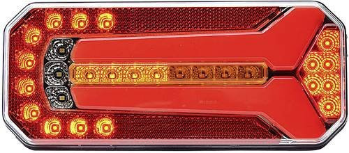 WAS Anhänger-Rückleuchte mit offenen Kabelenden für Blinker, Bremslicht, Nebelschlussleuchte und Rücklicht, rot, 12V/24V, links oder rechts - Bild 1