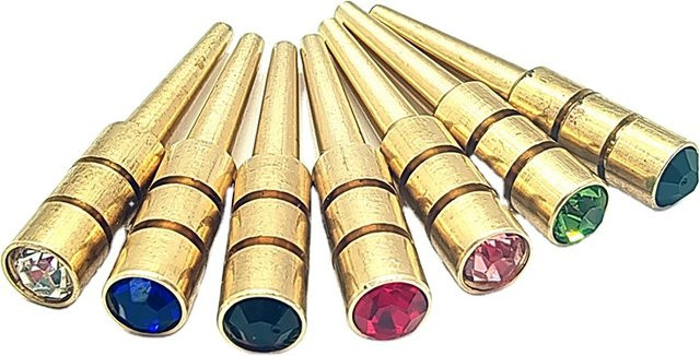 Swarovski Cribbage Pegs Brass Crystal Game Pegs - Bild 1