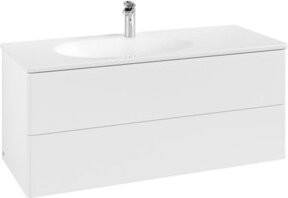 V&B Waschtischunterschrank Antao ohne Front in Weiß lackiert, B/T/H: 118,8 x 50,4 x 49,3 cm - Bild 1