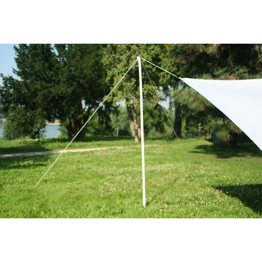 Floracord Metallstange aus Stahl für Sonnensegel, Farbe: Weiss, Höhe: 270 cm - Bild 2