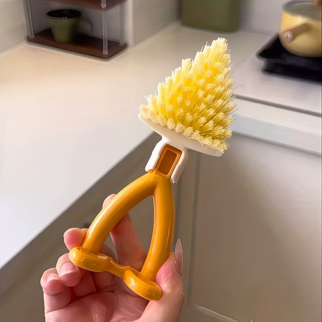 Mehrzweck-Reinigungsbürsten mit dreieckigem Kopf und faltbarem Design für Ecken, Kanten, Küche und Badezimmer - Bild 1