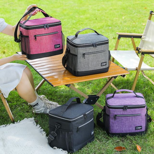 LISM Isolierte Campingtasche mit PEVA-Innenfutter, 12 l, Grau - Bild 1
