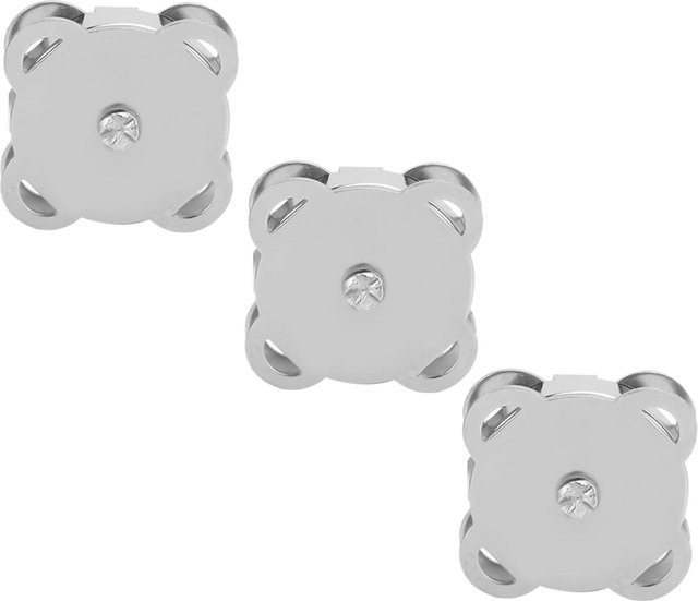 TOMTOP JMS 10er Set Metall Magnet Schnalle Druckknöpfe in Weiß und Silber für DIY Kleidung und Taschenzubehör - Bild 1