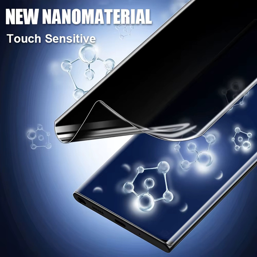 NNBILI 3 Stück Anti-Spy Hydrogelfolie Privacy Displayschutzfolie für Samsung Galaxy S25 S24 S23 S22 S21 S20 Ultra S10 Plus S20 FE transparent - Bild 5