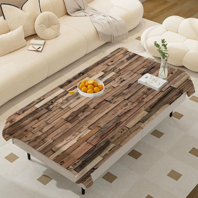 Rechteckige Tischdecke von Treasure T-shirts in Braun, wasserabweisend und waschbar, B/T: 90 x 140 cm - Bild 1