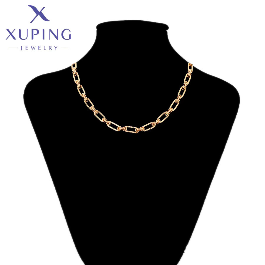 Xuping Jewelry Halskette, Goldfarbe, 50 cm, Damen - Bild 2