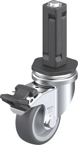 Blickle LRA-PATH 50G-FI-EV02 Lenkrolle mit Feststeller, Farbe: Grau, Rad-Durchmesser: 50 mm, Tragfähigkeit: 75 kg - Bild 1
