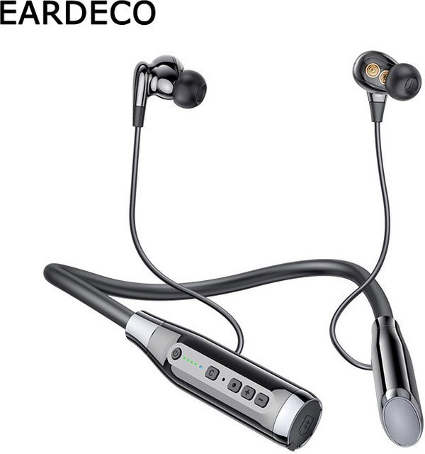 EARDECO Bluetooth-Kopfhörer mit Bass und Mikrofon in Schwarz - Bild 1