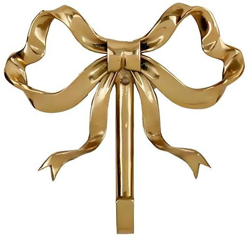 HomeSweet Dekorative Schleifenaufhänger Wandhaken in Gold aus Messing - Bild 1