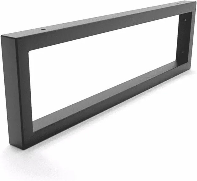 HEVVA Waschtischhalterung RHEIN Wandmontage Schwarz Matt, Höhe: 15 cm, Tiefe: 50 cm - Bild 1