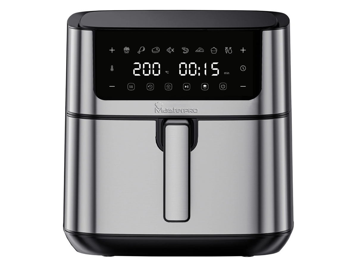 MASTERPRO Heißluftfritteuse BGMP-9532 in Silber mit Edelstahlgehäuse, 6 l - Bild 3