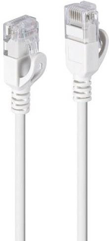 Lindy RJ45 Patchkabel CAT 6a U/UTP Ethernet LAN in Weiß, Länge: 0,30 m - Bild 1