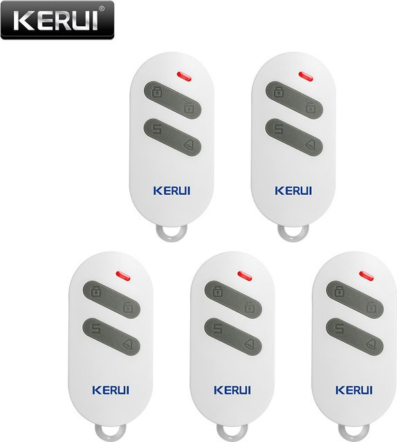 KERUI RC532 Drahtlose tragbare Fernbedienung mit 4 Tasten in Weiß für W181 W184 W204 Hausalarmsysteme - Bild 1