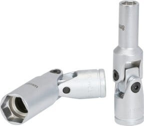 KS Tools 3/8" Glühkerzen-Gelenknuss aus Chrom-Vanadium, Silber, 9 mm - Bild 1