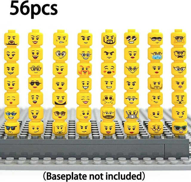 Leduo Baustein Figuren Ausdrucksgesicht, 56-teiliges Set, ab 6 Jahren - Bild 1