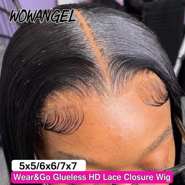 wowangel Perücke, 100% Menschenhaar, Glueless, Damen - Bild 1